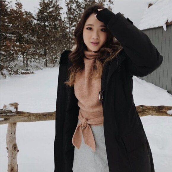 WILFRED Lorin Sweater Alpaca Wool Turtleneck Dusty Rose Pink XXS Aritzia - Picture 3 of 10